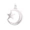 12 Pack: Silver Plated Star & Moon Charm by Bead Landing™